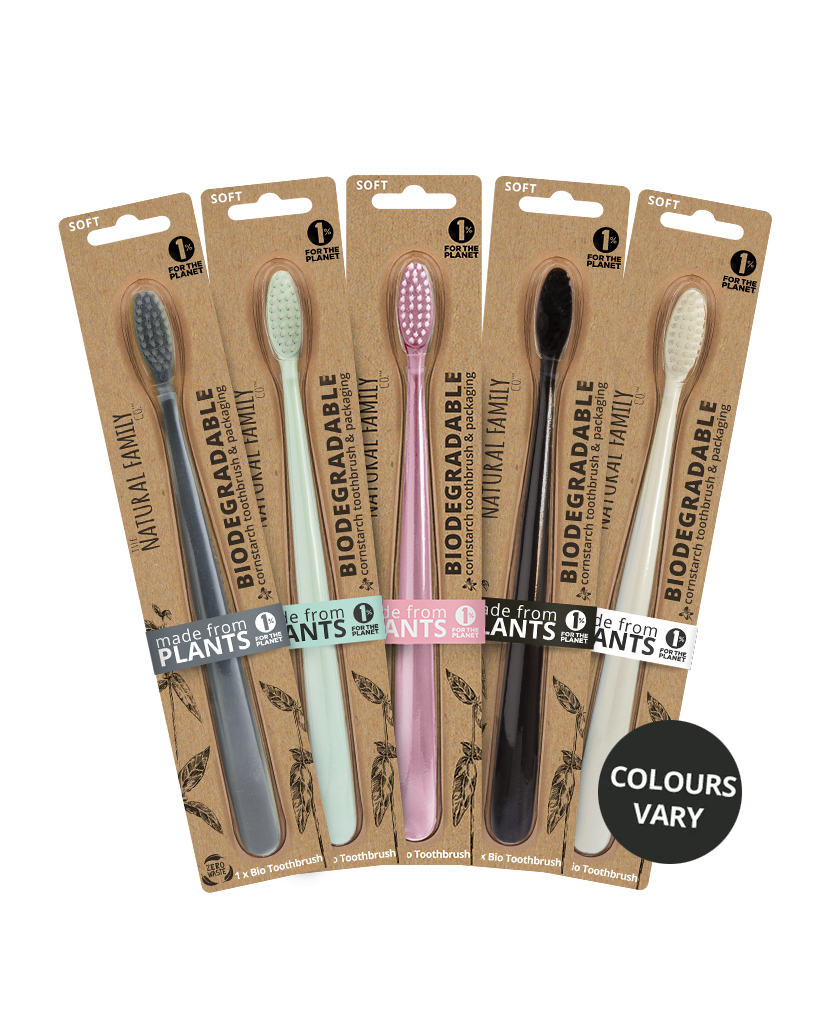 Bio Toothbrush Single - Assorted Colours - Wellbeing Island - AU