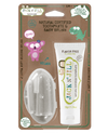 Tooth Buddy Pack - Flavour Free Natural Toothpaste + Silicone Finger Brush - Wellbeing Island - AU