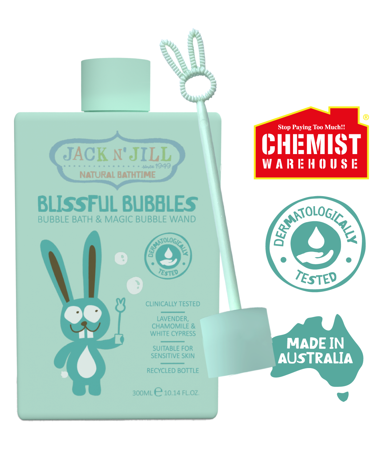 Jack N Jill Blissful Bubbles Bubble Bath Natural