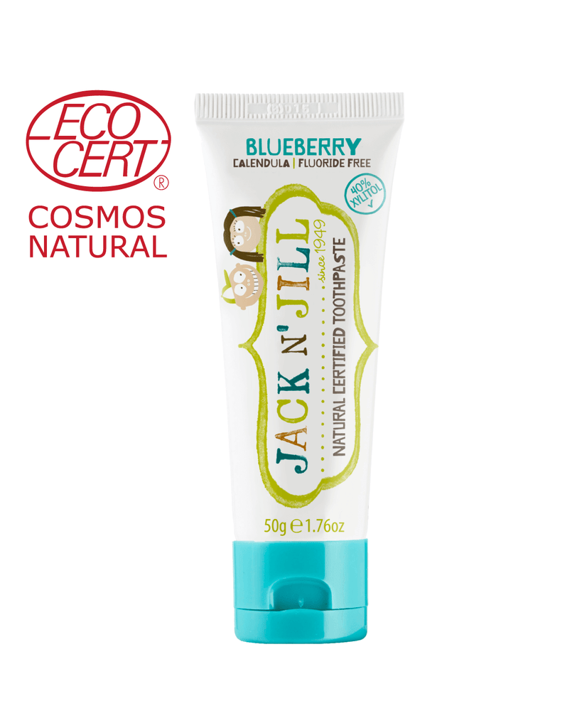 Natural Certified Toothpaste Blueberry 50g - Wellbeing Island - AU