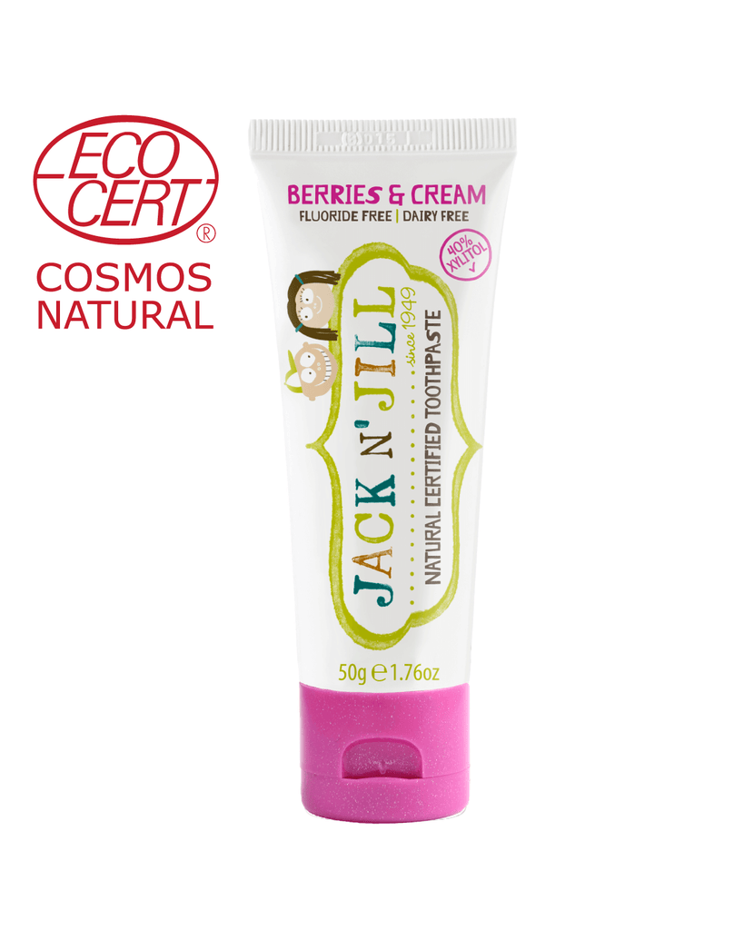 Natural Certified Toothpaste Berries & Cream 50g - Wellbeing Island - AU