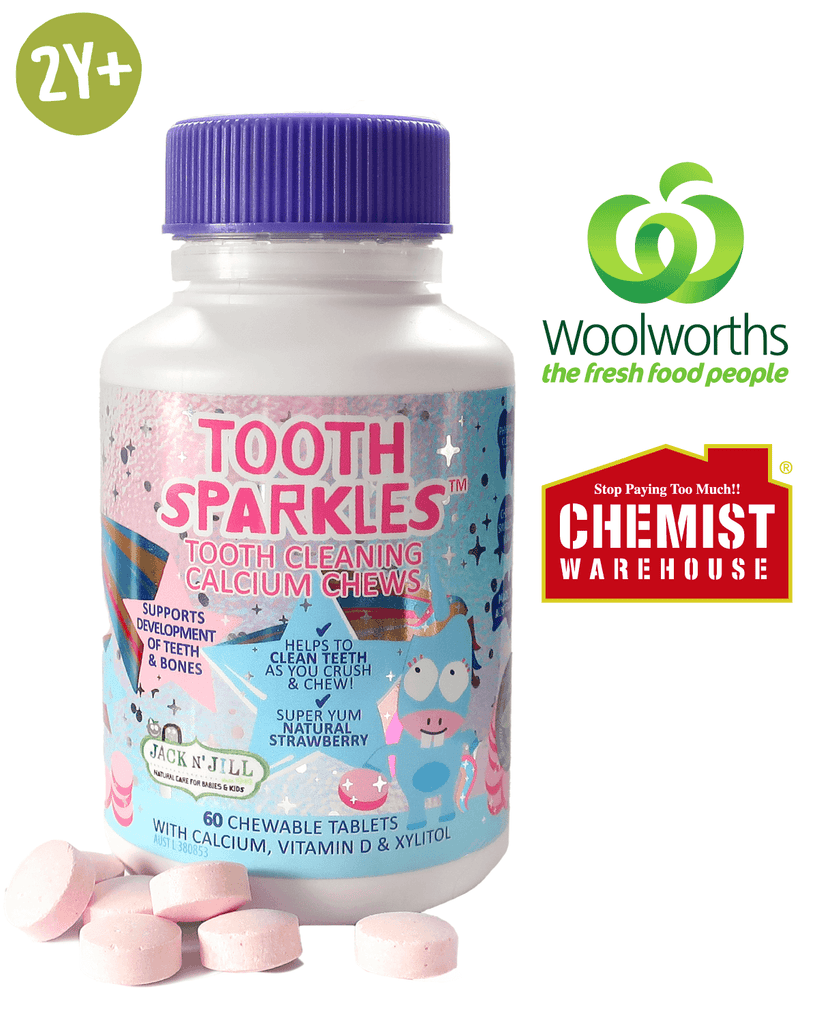 Tooth Sparkles 60 pack - Tooth Cleaning chews with vitamin D & calcium - Wellbeing Island - AU